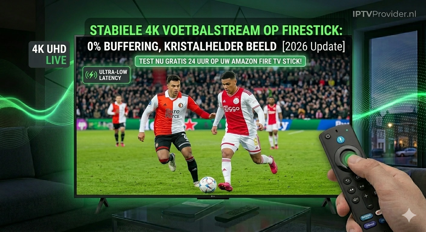 Een live stabiele IPTV stream op een Firestick met 0% haperingen