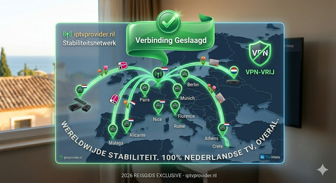 Amazon Firestick aangesloten op hotel TV en 4G/5G router voor IPTV op de camping