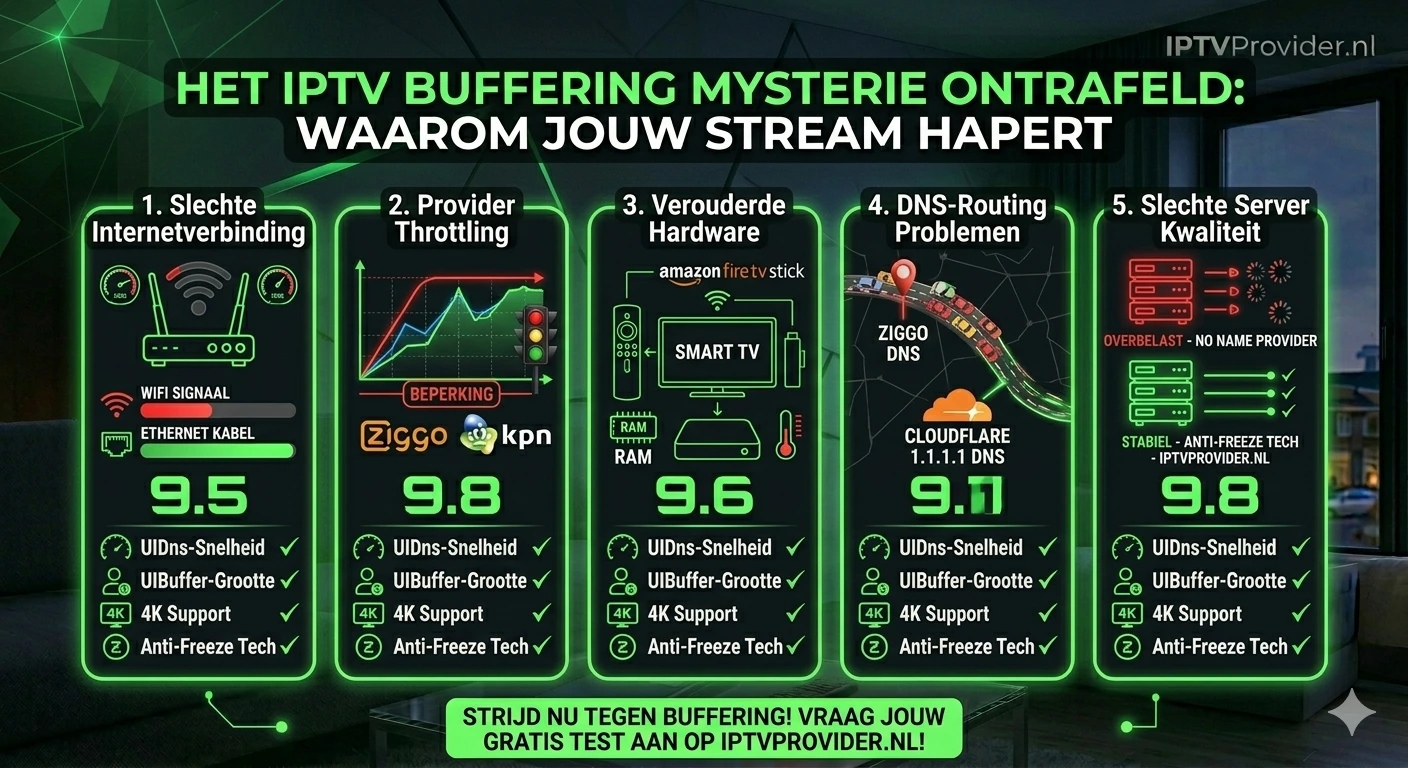 IPTV buffering oplossen: internet snelheid testen via Speedtest.net voor 4K streams