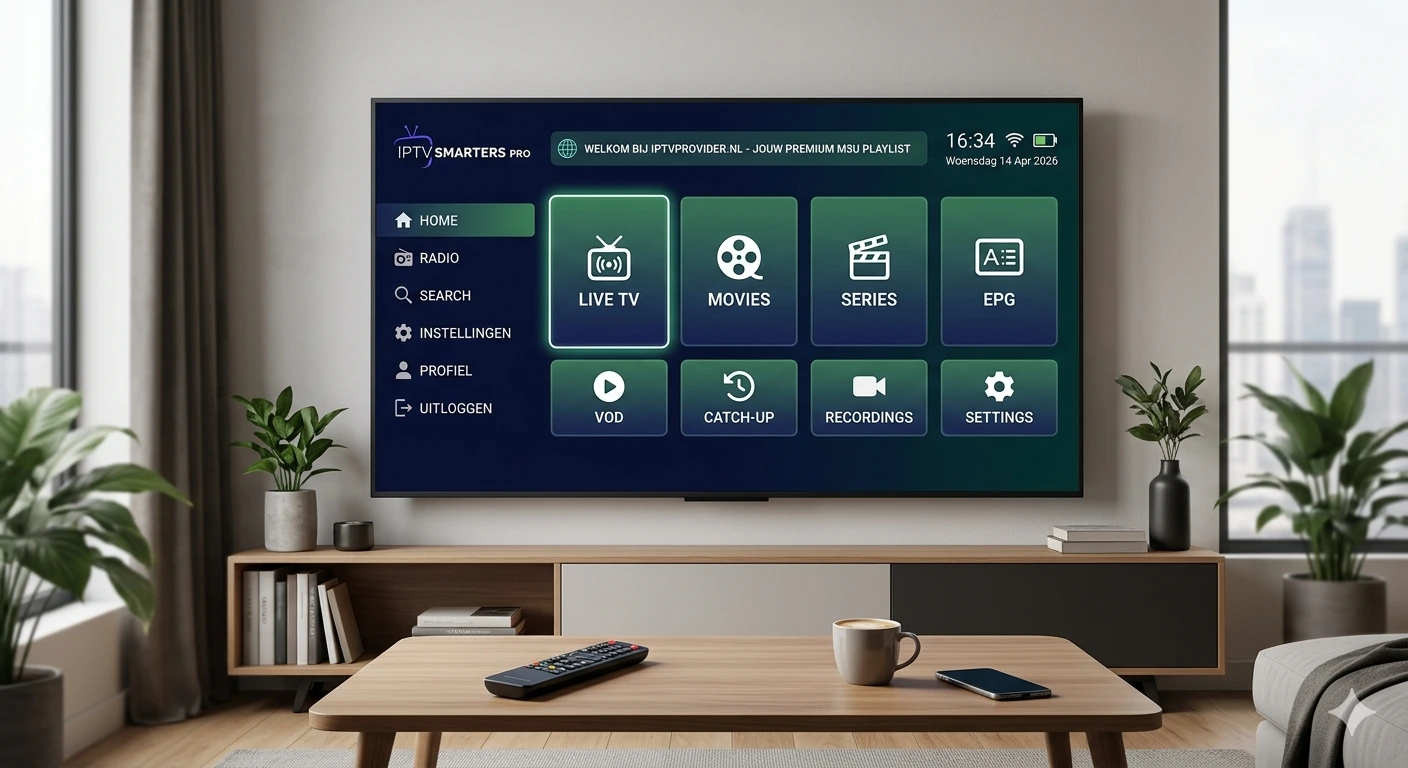 IPTV Smarters Pro Setup Gids - interface en multi-screen