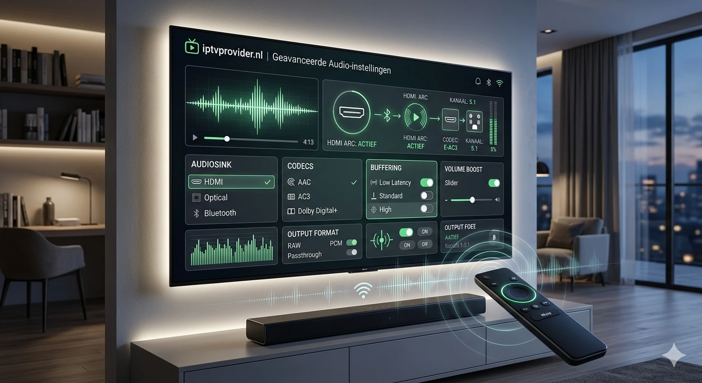 IPTV Geen Geluid Oplossen Gids - stappen en audio diagram