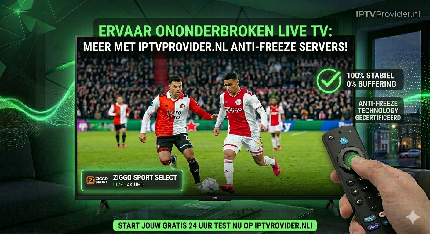 Anti-Freeze IPTV servers - geen buffering meer met IPTVProvider NL