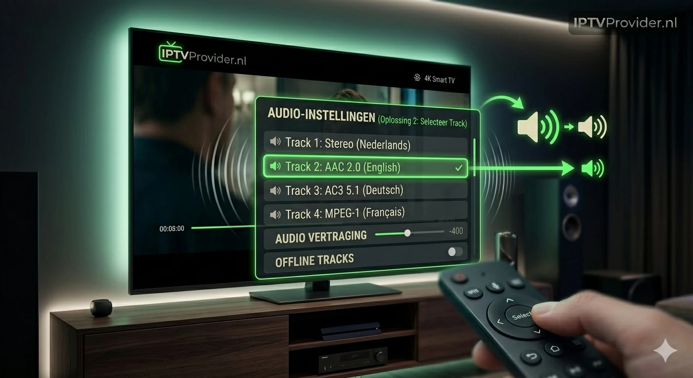 IPTV audio track selectie menu interface onderzoek